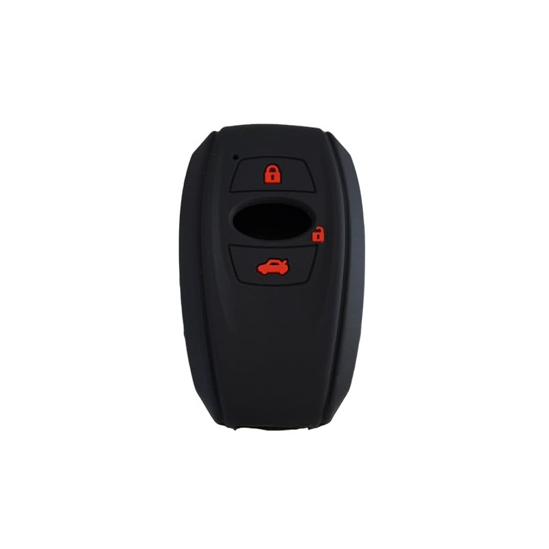 Egg_Market【ETS02AR】 トヨタ・スバル用 キーケース キーカバー リモコンキーカバー 黒/赤 BRZ GR86 レガシィ レヴォーグ