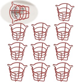 Happy Tree (10 Pack) Red Fire Sprinkler Head Guard Cover Cage for Both 1/2" & 3/4" Fire Head for Protecting Flush Mount & Side Wall & Pendent Head Semi - Recessed fire Sprinkler Covers