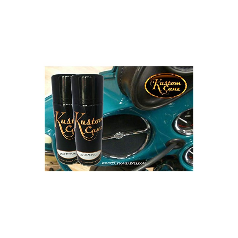 Kustom Canz Harley Davidson Deep Turquoise -12oz Aerosol can Kit