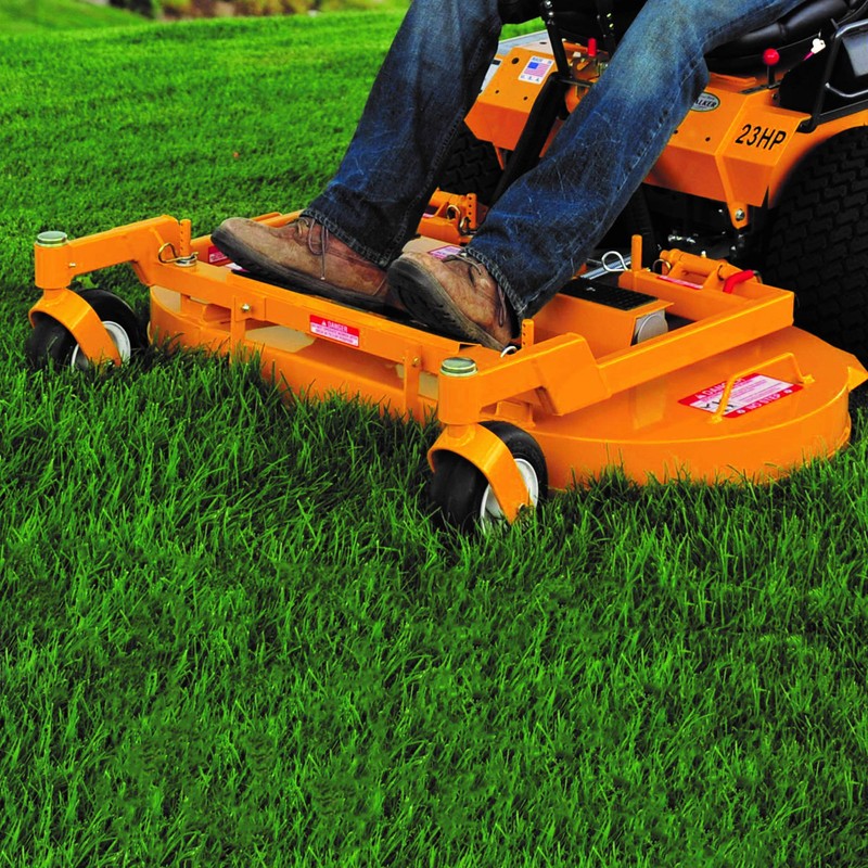 Marathon 11x4.00-5" Flat Free Lawnmower Tire on Wheel, 5" Centered