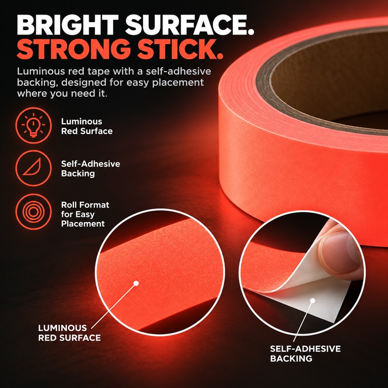 Luminous Adhesive Tape for Stairs & DIY Decor – 2cm