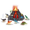 Volcano Educational Playset Toy with Dinosaur Figures for Kids 3