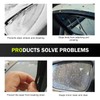 leechio 5 PCS Side Mirror Covers and Windshield Wiper Covers,