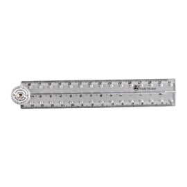 Clear Acrylic Folding Ruler Straight Ruler for Student Teachers, Math Ruler Measuring Tool, Measuring Length 0-30cm