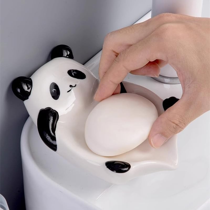Ceramic Soap Dish with Drain Cute, Embellishments Soap Holder Creative