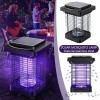 Solar Powered LED Mosquito Fly Bug Insect Zapper Killer Trap