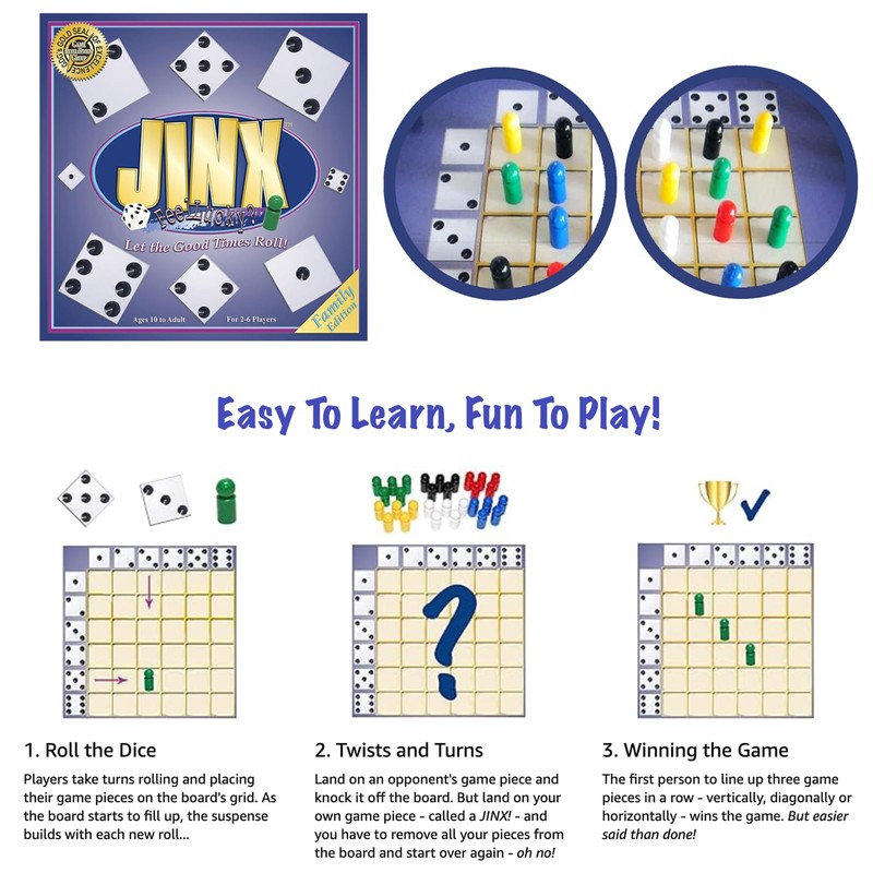 Jinx - Fast and Fun Board Game of Chance Where