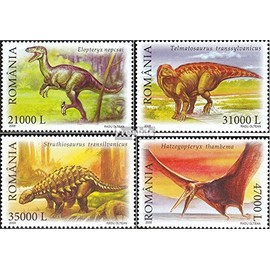 Romania 5908-5911 (complete.issue.) 2005 Prehistoric Animals (Stamps for collectors) Amphibians / reptiles / dinosaurs