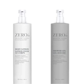 Gilchrist & Soames cero % 15 oz (1) loción corporal naturalmente amable (1) gel de ducha 15 oz