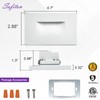 Sofiton 4-Pack Horizontal LED Step Lights, Color Adjustable (2700K-5000K), IP65