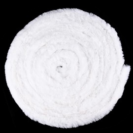 Gukasxi 47.2 Feet Christmas Faux Fur Ribbon Trim,Fake Trimming Furry Ribbon 1.77 Inch Wide Artificial Furry Accessories Winding Garland for Decorating Christmas Tree Embellishment Sewing Trimming