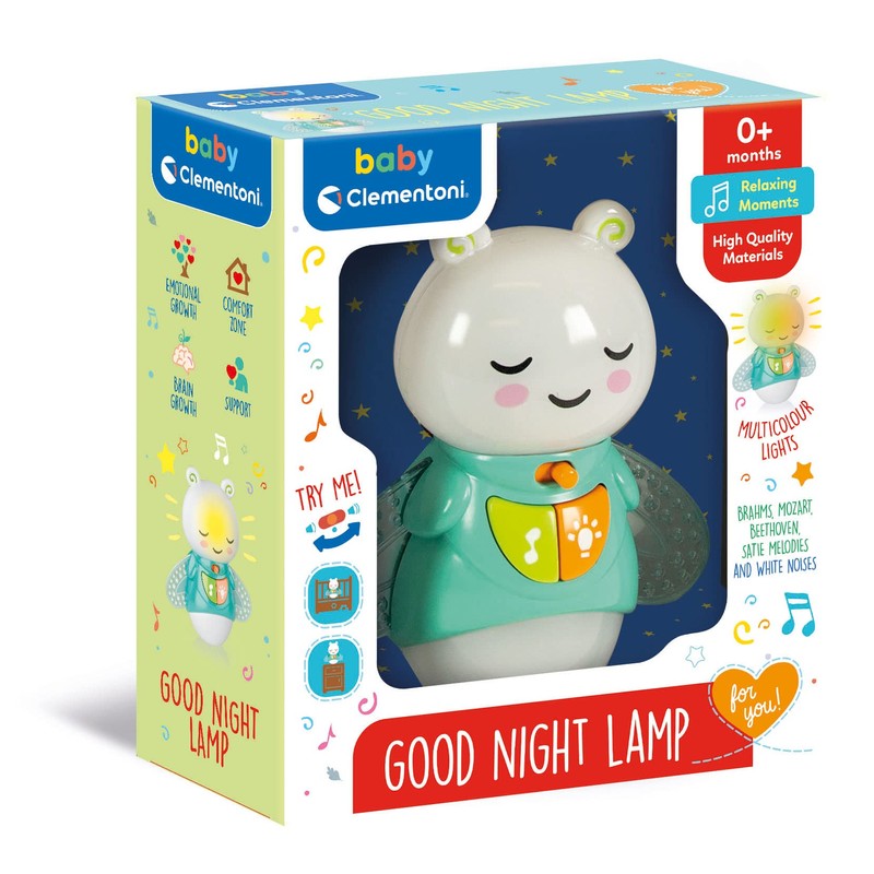 Clementoni 17797 Good Night Lamp, Baby Lamp, Light Projector, Light
