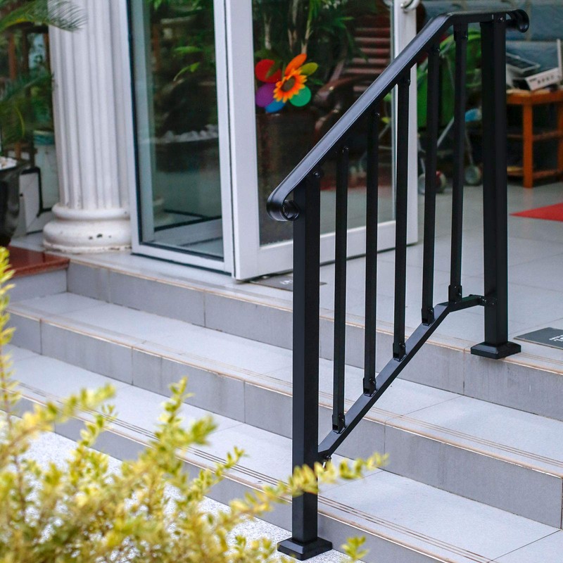 Zwinz Adjustable Handrails for Outdoor Steps, Handrail Picket #2 Fits