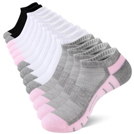 Heatuff 7 Pairs Ankle Socks Womens Athletic Cushioned Running Low Cut Socks for Women