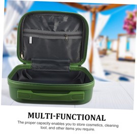 PACKOVE 14-Inch Mini Makeup Suitcase Travel Cosmetic Organizer Zipper Portable Makeup Storage Bag for Professionals and Essentials