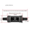 Mimoke Bottom Bracket, Bottom Bracket BSA Bottom Bracket 4-Hole Axle