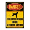 Central Asian Ovcharka Sign Danger Security System Door Sign Dog