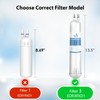 EDR3RXD1 Water Filter Replacement, Compatible with 4396841, Filter 3, 4396710,