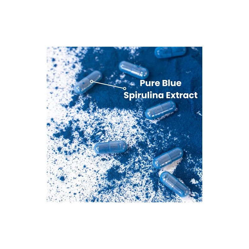 Suplemento prebiótico de extracto de espirulina azul puro antioxidante, antiinfamatorio
