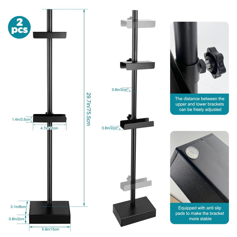 Sibosen 2 Pcs Adjustable Tabletop Easel Stand-Up to 29" H
