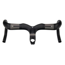 Road Bike Carbon Handlebars Integrated Stem Aero Handlebars For Road Bike 1-1/8" Internla Routing Integrated Carbon Road Handlebar 3K Matte 400 * 90mm