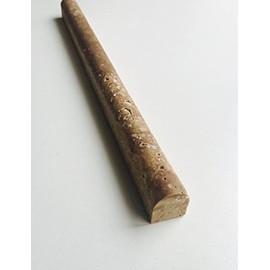 3/4x12 Noce Travertine Pencil Liner Wall Trim Tile