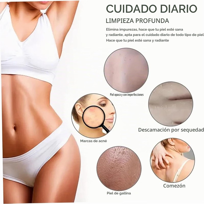 Esponja de red africana exfoliante Hotainoys 12.0 x 32.1 in