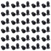 100 Pcs M5 x10 Computer Cooling Fan Mount Screws Black