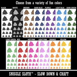 Valknut Symbol Viking Temporary Tattoo Water Resistant Fake Body Art Set Collection - Hot Pink (One Sheet)