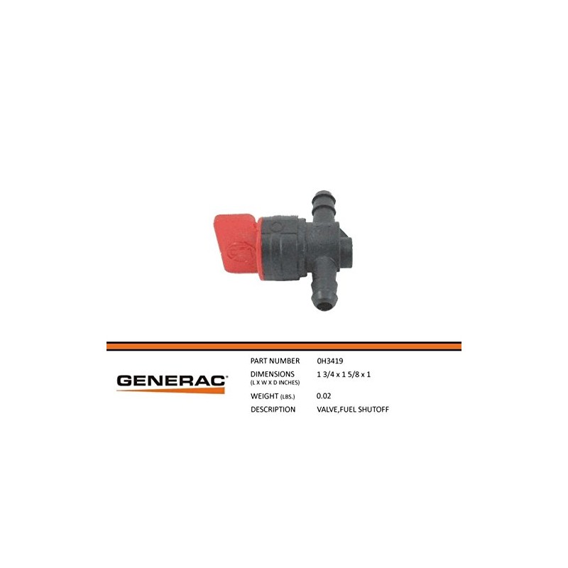 Generac - VALVE:FUEL SHUTOFF