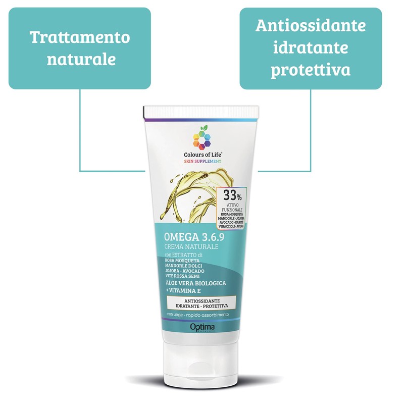 Optima Naturals Colours Of Life Omega 3.6.9 Cream 33% Moisturises,