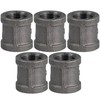 SUPPLY GIANT Straight Malleable Iron Coupling With Black Coating And