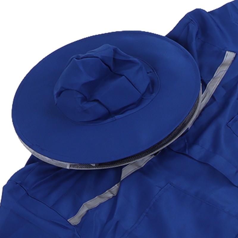 Bee Suit Rubber One Piece Designed Blue Unisex Beekeeping Clothing