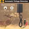 Ceoighe 6V/12V Battery Charger, Automatic Voltage Detection Deer Feeder Battery