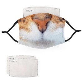 McMug - Animal Face Collection - Face Masks - 2 Filters Included, Cat, Child - 10cm x 15cm