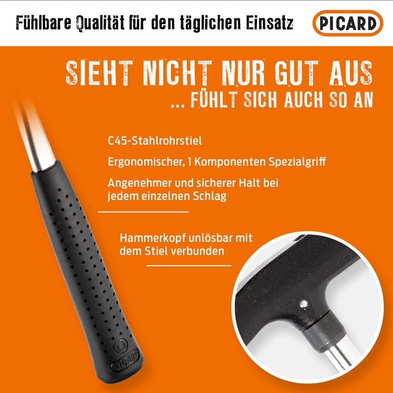 'Picard 75.016 Roofing Hammer 600 S 600 GM Roughened