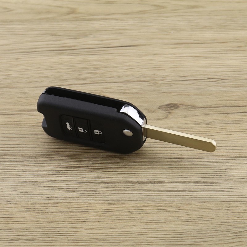 EMSea Car 3-Button Flip Key Shell Compatible with Civic City