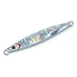 Leaf Throwfall Type B Metal Jig, 3.5 oz (100 g), Lure Jig, Jigging, Sinker, Fishing Tackle Slow Jigging, Amberjack, Grouper Que, Rootfish, Fish, Bakstorm, Bakst, Silver