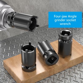 Efficient Power Tool Accessory Angles Grinder Wrench with Secure 4 Pronged Grip Suitable for Various Maintenance Tasks
