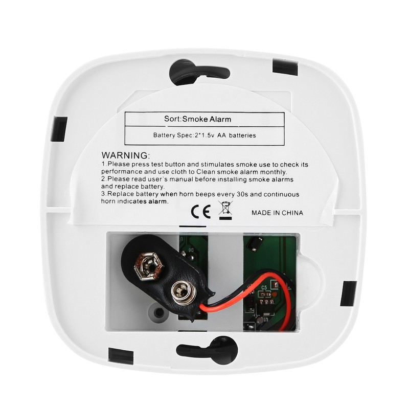 Fire Security 360° Independent Smoke Detector with Sound Light Alarm