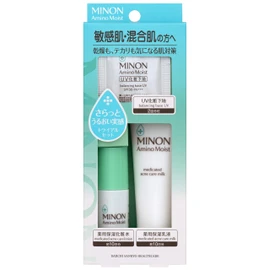 Minon Amino Moist Sensitive and Mixed Skin Line Trial Set Lotion, 4 Piece Assortment