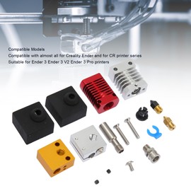 Hotend Kit for 3D Printer, Metal Hotend Kit for Ender 3 Ender 3 V2 Ender 3 Pro Printer, 3D Printer Extruder Hotend Kit, Assembled Mk8 Nozzle Metal Hot End Kit