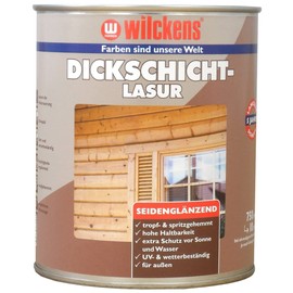 Wilckens Wood protection thick layer glaze silk gloss, 750 ml, mahogany