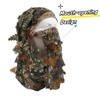 Fousam 3D Camouflage Leafy Full Face Mask Headwear, 2-in-1 Adjustable