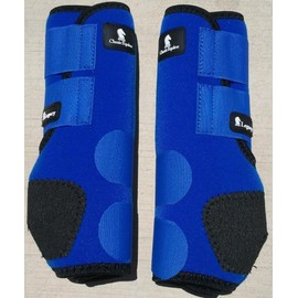 CLASSIC EQUINE LEGACY SMB BOOTS FRONT ALL SIZES & COLORS (Blue, Medium)