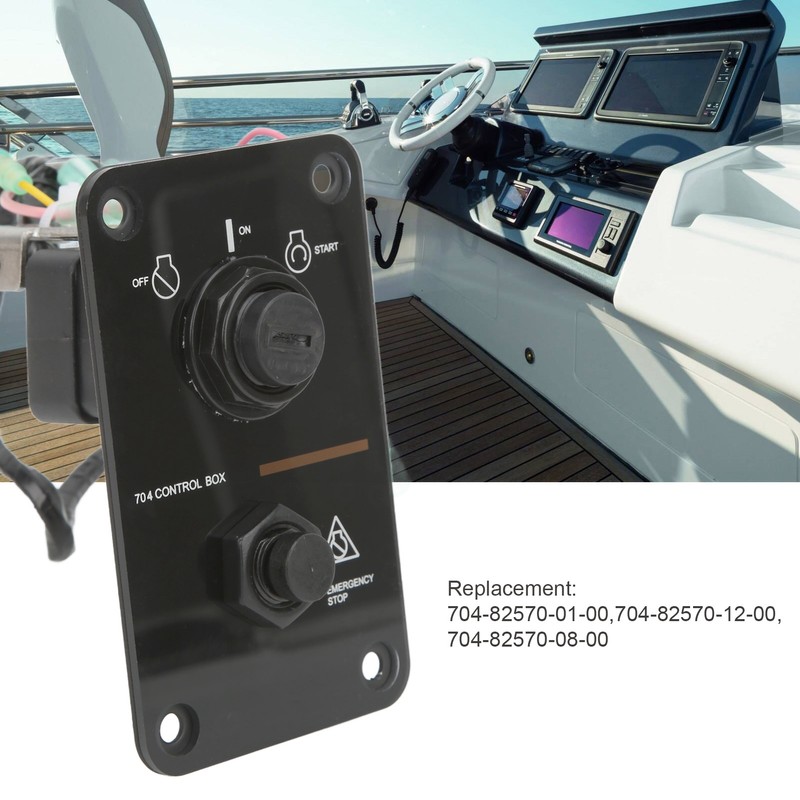 Outboard Engine Ignition Key Switch Panel Assembly 704‑82570‑08‑00 Replacement for