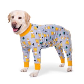 Axcimond Dog Surgery Recovery Suit Dog Onesies for Large Dogs Spayed Dog Recovery Suit Dog Cone Alternative After Surgery Abdominal Wounds Protector Dog Bodysuit for Medium Large Dogs Pajamas