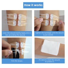 Emergency Wound Closure Strips, Butterfly Band-Aids