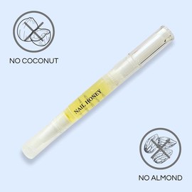 Twinkled T Nail Honey - Organic Nail Growth Oil for Strength & Moisture Nail Care Blend with Golden Jojoba, Argan, Coconut, & Nourishing Oils oil for cuticle - Specification: Nail Pen WITHOUT Coconut & Almond