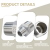 Bwintech 3 Pcs 1/2" Male to 3/4" Male BSP Thread